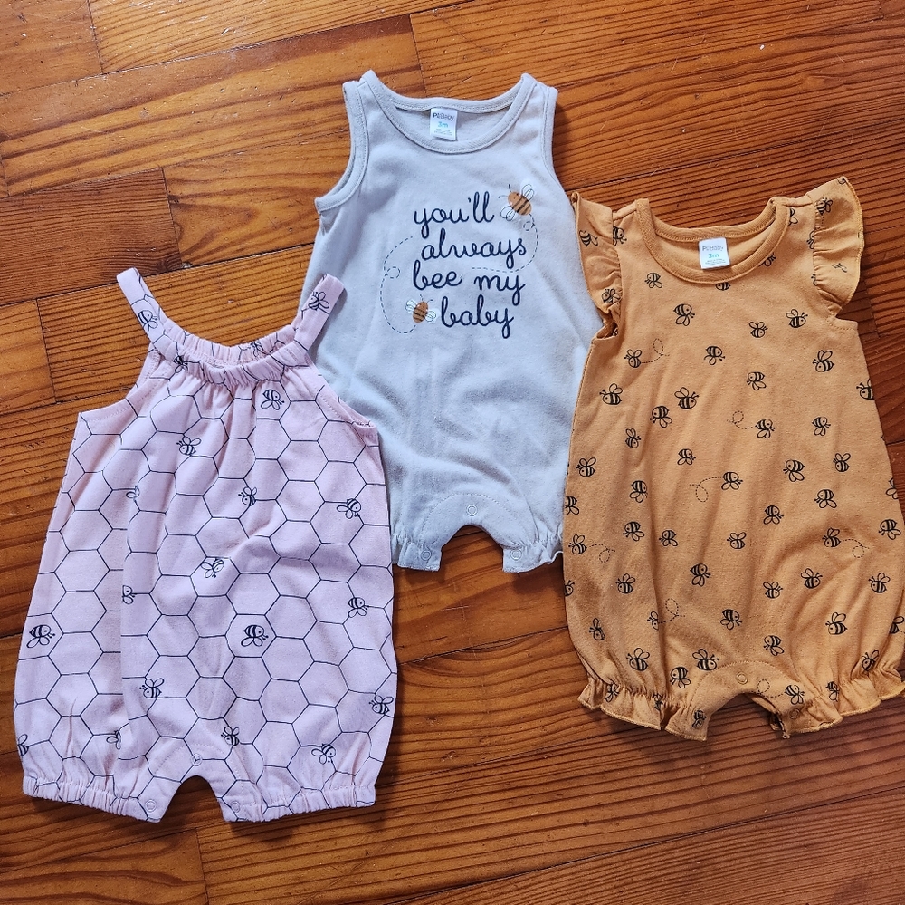 PL Baby Bee One Piece Rompers 3 Month